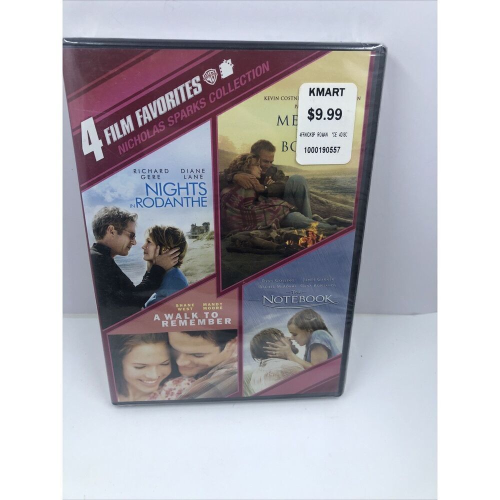*4 Film Favorites: Nicholas Sparks Collection (DVD)  New -Sealed notebook
